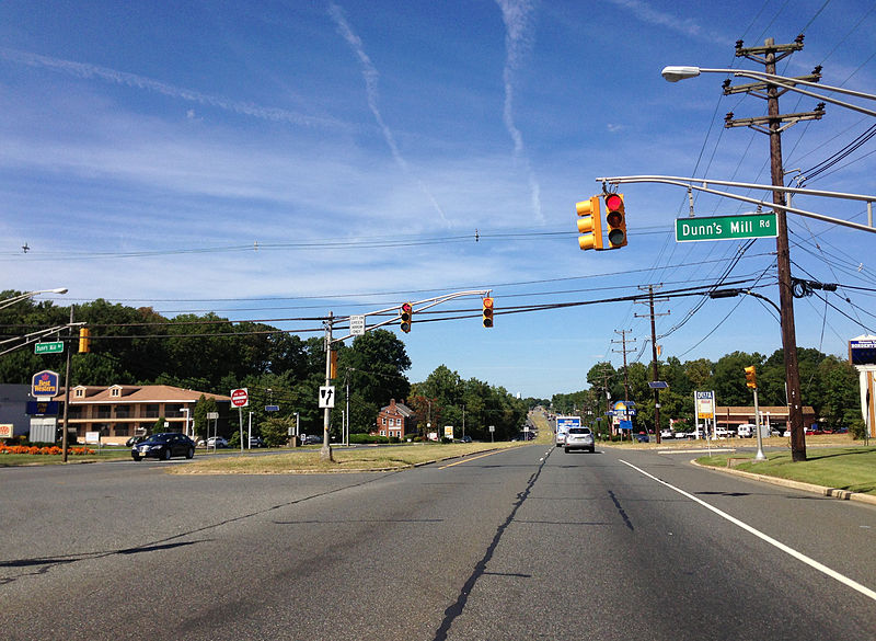 File:2014-08-29 14 48 44 View north along U.S. Route 206 at Dunn's Mill Road in Bordentown Township, New Jersey.JPG