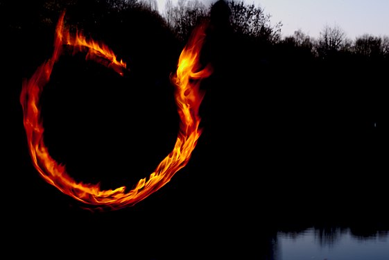 Fire Dragon - Torch Long Exposure.