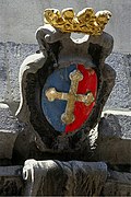 Symbols of Saint-Maurice (Valais): coat of arms on the town hall