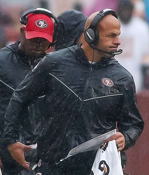 File:49ers at Redskins 2019, Robert Saleh (48936893478) (cropped).jpg