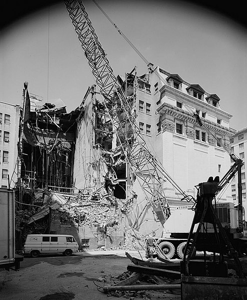 File:7. EXTERIOR, GENERAL VIEW DURING DEMOLITION 028904pv.jpg