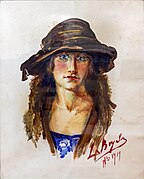 Autoportrait 1919 - Luce Boyals - Musée du Pays rabastinois