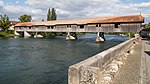 Covered wooden bridge