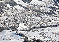 Adelboden im Winter vom Chuenisbärgli aus gesehen