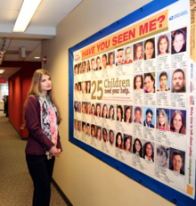 Alicia Kozakiewicz at the National Center for Missing & Exploited Children's headquarters in Alexandria, Virginia (2015) Alicia Kozakiewicz at the National Center for Missing and Exploited Children, Alexandria, VA.png