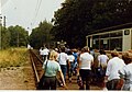 All change on the Thüringerwaldbahn at Boxberg Aug 1989.jpg