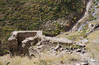 Vista d'algunes ruïnes.