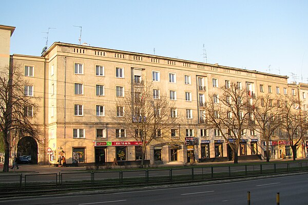 Building in Gdańsk-Wrzeszcz where Anna Walentynowicz lived (2010 photo)