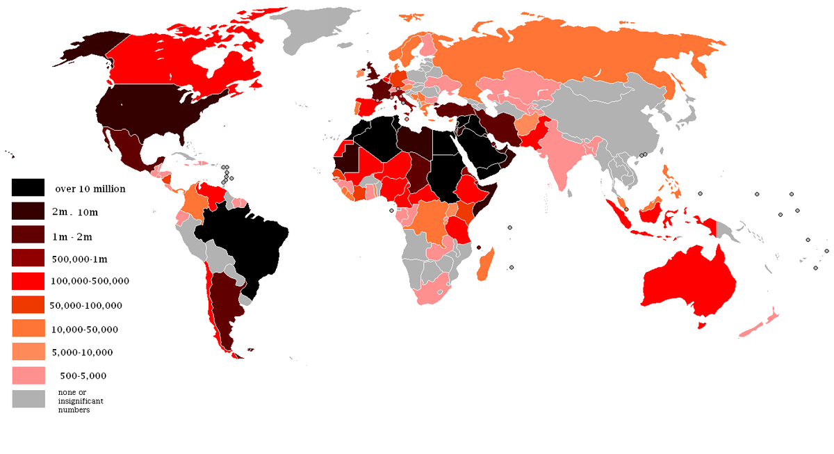 Diaspora Arab  Wikipedia bahasa  Indonesia ensiklopedia bebas