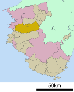 有田川町位置図