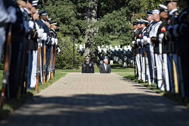 File:Armed Forces full honors wreath laying ceremony to Commemorate the 166th Birthday at President William H. Taft’s Memorial Gravesite in Arlington National Cemetery on September 15, 2023 10.jpg