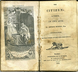 <i>The Citizen</i> (play) 1761 play