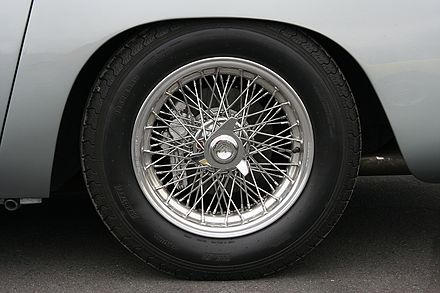 Borrani wheel on an Aston Martin DB4