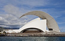 Auditorio de Tenerife in Santa Cruz de Tenerife, Canary Islands, Spain Auditorio de Tenerife, Santa Cruz de Tenerife, Espana, 2012-12-15, DD 02.jpg