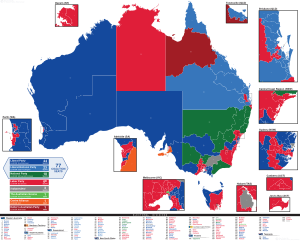 Australia general election 2019 - Results by Division.svg