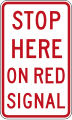 stop on red signal
