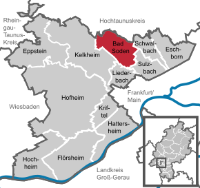 Poziția localității Bad Soden am Taunus