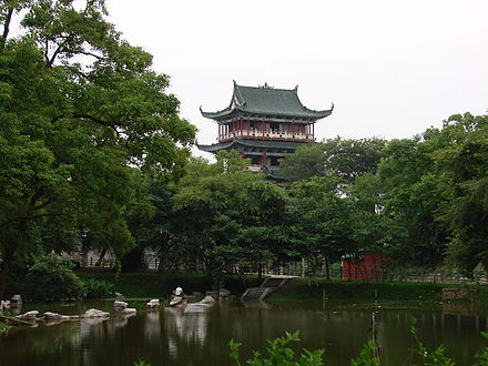 Bajing Pavilion in Ganzhou