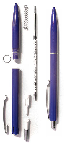 https://upload.wikimedia.org/wikipedia/commons/thumb/6/6b/Ballpoint-pen-parts_vert.jpg/220px-Ballpoint-pen-parts_vert.jpg