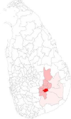 Location of Bandarawela