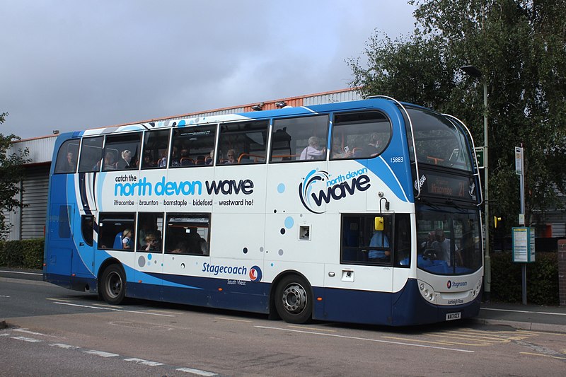 File:Barnstaple railway station - Stagecoach 15883 (WA13GCX) North Devon Wave.JPG