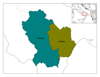 Provincies de Basilicata.