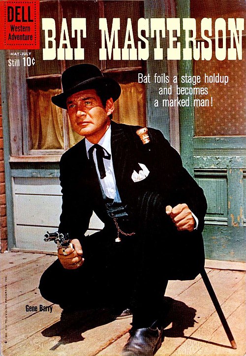 Front cover of Bat Masterson number 3 (Dell Comics, June, 1960).