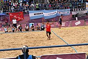 Deutsch: Beachhandball bei den Olympischen Jugendspielen 2018; Tag 5, 10. November 2018; Jungen, Hauptrunde - Thailand-Argentinien 2:1 English: Beach handball at the 2018 Summer Youth Olympics at 11 October 2018 – Boys Main Round – Thailand-Argentina 2:1