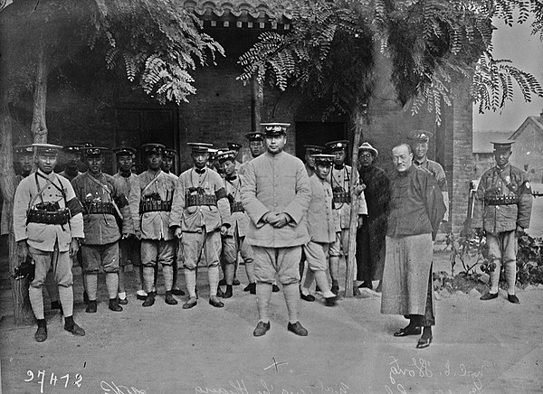 Feng Yuxiang (center) during the coup