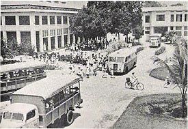 A busy city square in Leopoldville, capital of the Belgian Congo, 1943 Belgian Congo Leopoldville square.jpg