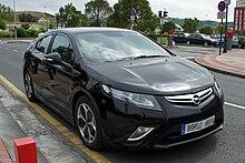 The Opel Ampera plug-in hybrid is available in several European countries. Bilbao 05 2012 Opel Ampera 2472.JPG