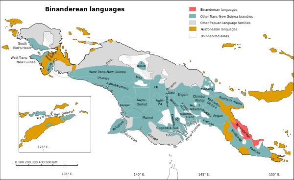 Binanderean languages.svg