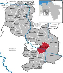 Kaart van Bissendorf