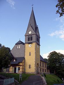 Die 1901 erbaute evangelische Christuskirche