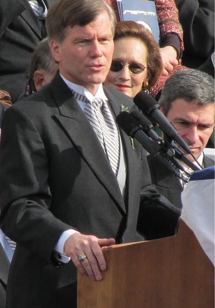 McDonnell at his inauguration as Governor
