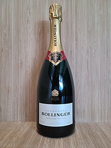 Bollinger şampanya şişesi