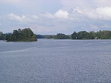 Rigardo al la lago Bolmen de Piksborg.