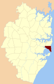 Ботаника Parish Cumberland county locator.png