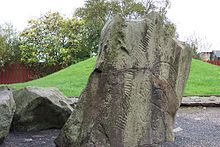 Brandsbutt-Stein, piktischer Symbolstein; Inverurie, Aberdeenshire – 600 n. Chr.
