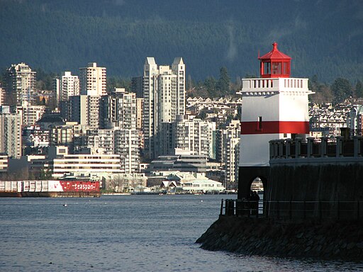 Brockton Point Light and Vancouver