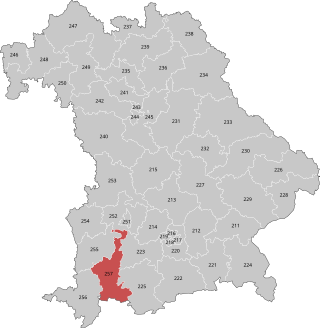 <span class="mw-page-title-main">Ostallgäu (electoral district)</span> Federal electoral district of Germany