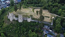 Burg Schönecken, Luftaufnahme (2015)