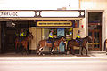 mounted ploice pass thru gledden arcade