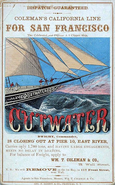 File:CUTWATER Clipper ship sailing card.jpg