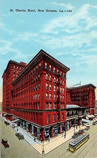 <span class="mw-page-title-main">St. Charles Hotel, New Orleans</span> Hotel in New Orleans.