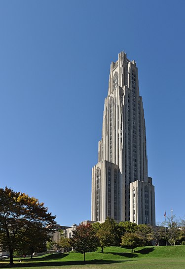 Cathedral of Learning in Pittsburgh, PA
