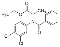 Strukturformel von Benzoylprop-ethyl