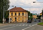 Čeština: Ulice Pohraniční stráže v Chodová Plané směrem k Mariánským Lázním English: Road to Mariánské Lázně in Chodová Planá, Czech Republic.