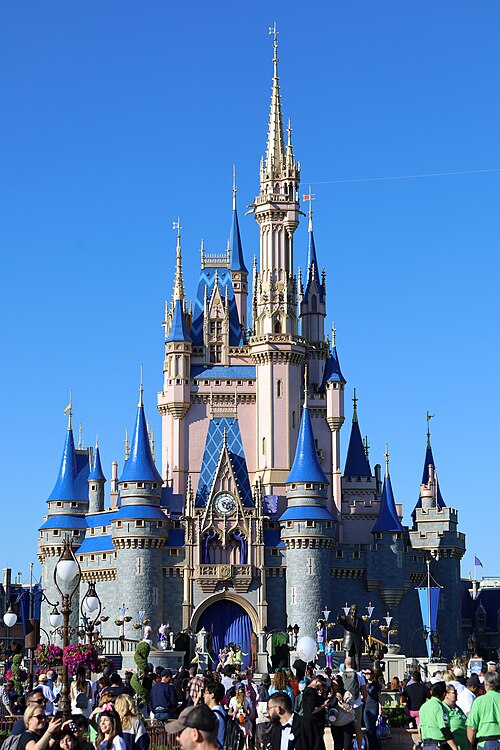 Walt Disney World's Magic Kingdom in Florida – Cinderella Castle, the park's icon.