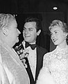 L to R: Clara Kimball Young, Tony Curtis, and Janet Leigh, 1950s